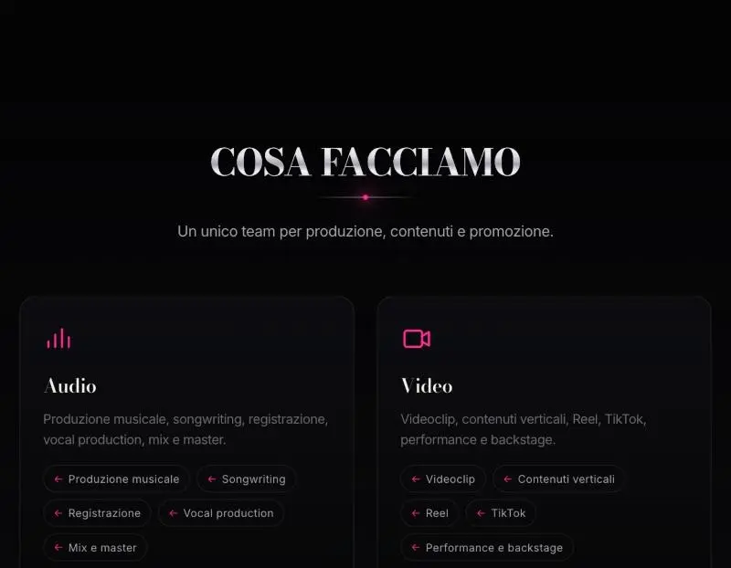Made4Fame — anteprima del sito